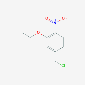 molecular formula C9H10ClNO3 B1526847 4-(Chloromethyl)-2-ethoxy-1-nitrobenzene CAS No. 1249505-29-0