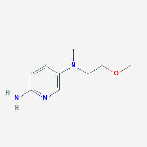 molecular formula C9H15N3O B1526848 N5-(2-methoxyethyl)-N5-methylpyridine-2,5-diamine CAS No. 866620-42-0