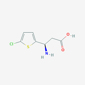 molecular formula C7H8ClNO2S B15268483 (r)-3-Amino-3-(5-chlorothiophen-2-yl)propanoic acid 