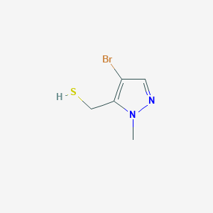 molecular formula C5H7BrN2S B15268516 (4-Bromo-1-methyl-1H-pyrazol-5-yl)methanethiol 