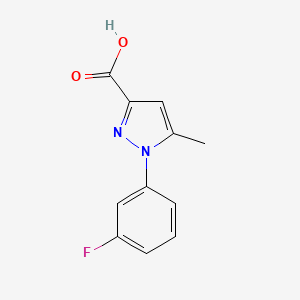 1-(3-fluorophenyl)-5-methyl-1H-pyrazole-3-carboxylic acid