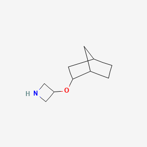 molecular formula C10H17NO B15268532 3-{Bicyclo[2.2.1]heptan-2-yloxy}azetidine 
