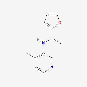molecular formula C12H14N2O B15268541 N-[1-(furan-2-yl)ethyl]-4-methylpyridin-3-amine 