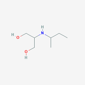 molecular formula C7H17NO2 B15268548 2-[(Butan-2-yl)amino]propane-1,3-diol 