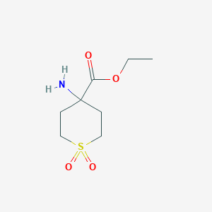 Ethyl 4-amino-1,1-dioxothiane-4-carboxylate