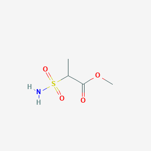 molecular formula C4H9NO4S B1526856 Methyl 2-sulfamoylpropanoate CAS No. 1249322-47-1