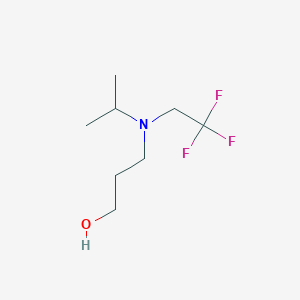 3-[(Propan-2-yl)(2,2,2-trifluoroethyl)amino]propan-1-ol