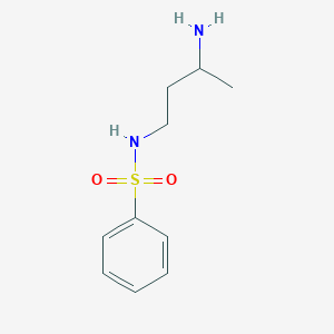 molecular formula C10H16N2O2S B15268595 N-(3-aminobutyl)benzenesulfonamide 