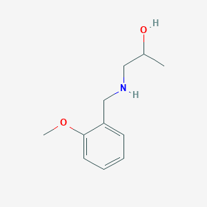 molecular formula C11H17NO2 B15268650 1-{[(2-Methoxyphenyl)methyl]amino}propan-2-OL 