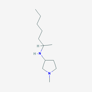 molecular formula C12H26N2 B15268653 N-(Heptan-2-yl)-1-methylpyrrolidin-3-amine 