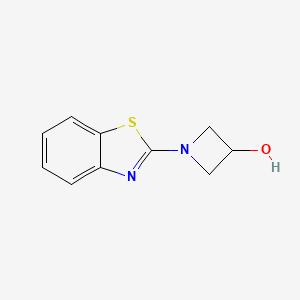molecular formula C10H10N2OS B1526867 1-(Benzo[d]thiazol-2-yl)azetidin-3-ol CAS No. 1342777-72-3