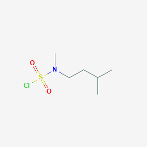molecular formula C6H14ClNO2S B15268688 N-methyl-N-(3-methylbutyl)sulfamoyl chloride 