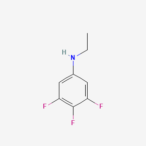 molecular formula C8H8F3N B15268690 N-ethyl-3,4,5-trifluoroaniline 