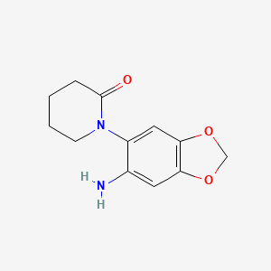 1-(6-Amino-1,3-benzodioxol-5-yl)piperidin-2-one