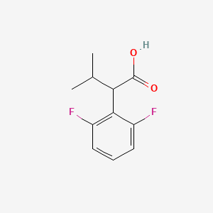 molecular formula C11H12F2O2 B15268723 2-(2,6-Difluorophenyl)-3-methylbutanoic acid 