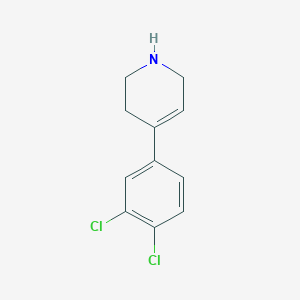 molecular formula C11H11Cl2N B15268768 4-(3,4-Dichlorophenyl)-1,2,3,6-tetrahydropyridine 