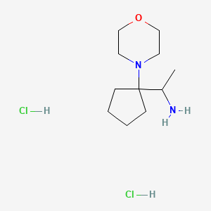 1-[1-(Morpholin-4-yl)cyclopentyl]ethan-1-amine dihydrochloride