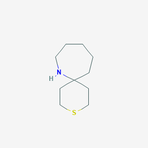 molecular formula C10H19NS B15268831 3-Thia-7-azaspiro[5.6]dodecane 