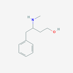 molecular formula C11H17NO B15268856 3-(Methylamino)-4-phenylbutan-1-ol 
