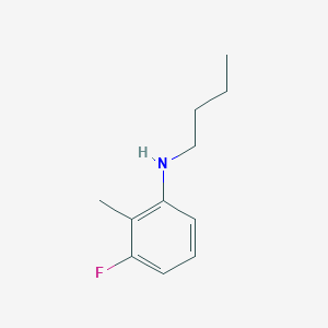 molecular formula C11H16FN B15268865 N-butyl-3-fluoro-2-methylaniline 