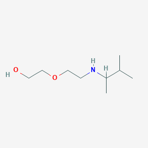 molecular formula C9H21NO2 B15268869 2-{2-[(3-Methylbutan-2-yl)amino]ethoxy}ethan-1-ol 