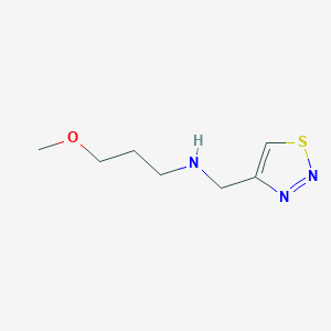 molecular formula C7H13N3OS B15268935 (3-Methoxypropyl)(1,2,3-thiadiazol-4-ylmethyl)amine 