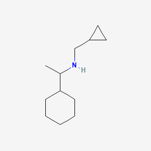 molecular formula C12H23N B15268945 (1-Cyclohexylethyl)(cyclopropylmethyl)amine 
