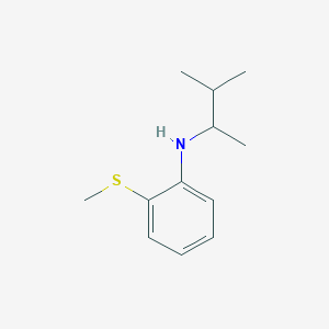 molecular formula C12H19NS B15269015 N-(3-methylbutan-2-yl)-2-(methylsulfanyl)aniline 