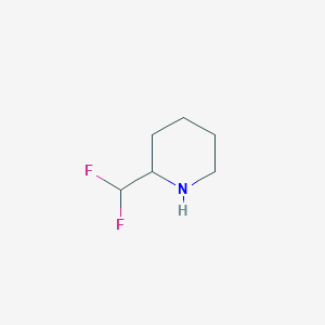 molecular formula C6H11F2N B15269064 2-(Difluoromethyl)piperidine 