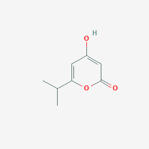 molecular formula C8H10O3 B1526907 4-羟基-6-(异丙基)-2H-吡喃-2-酮 CAS No. 220809-37-0
