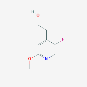 molecular formula C8H10FNO2 B15269088 2-(5-Fluoro-2-methoxypyridin-4-yl)ethan-1-ol 