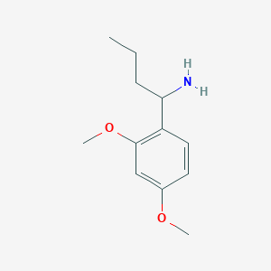 molecular formula C12H19NO2 B15269094 1-(2,4-Dimethoxyphenyl)butan-1-amine 