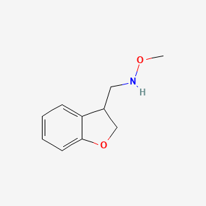 molecular formula C10H13NO2 B15269106 [(2,3-Dihydro-1-benzofuran-3-yl)methyl](methoxy)amine 