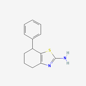 molecular formula C13H14N2S B15269119 7-Phenyl-4,5,6,7-tetrahydro-1,3-benzothiazol-2-amine 