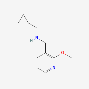 molecular formula C11H16N2O B15269139 (Cyclopropylmethyl)[(2-methoxypyridin-3-yl)methyl]amine 