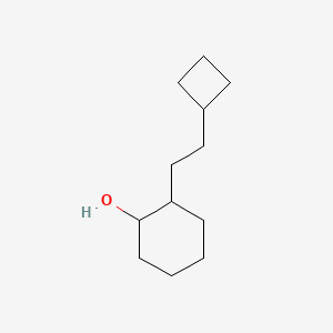 molecular formula C12H22O B15269147 2-(2-Cyclobutylethyl)cyclohexan-1-ol 