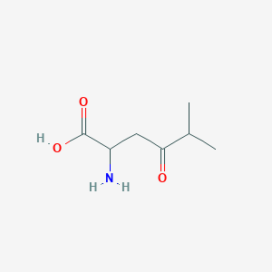 molecular formula C7H13NO3 B15269156 2-Amino-5-methyl-4-oxohexanoic acid 