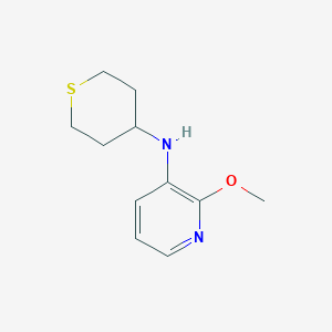 molecular formula C11H16N2OS B15269200 2-methoxy-N-(thian-4-yl)pyridin-3-amine 