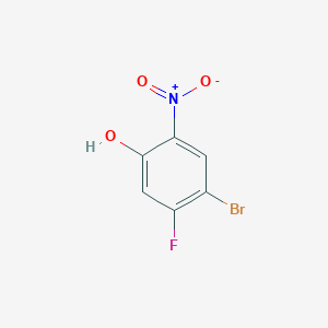 molecular formula C6H3BrFNO3 B1526921 4-Bromo-5-fluoro-2-nitrophenol CAS No. 1016234-87-9