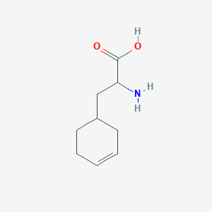 molecular formula C9H15NO2 B15269258 2-Amino-3-(cyclohex-3-en-1-yl)propanoic acid 