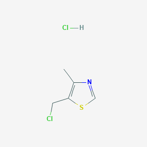 molecular formula C5H7Cl2NS B1526928 5-(Chloromethyl)-4-methyl-1,3-thiazole hydrochloride CAS No. 1301739-54-7