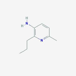 molecular formula C9H14N2 B15269289 6-Methyl-2-propylpyridin-3-amine 