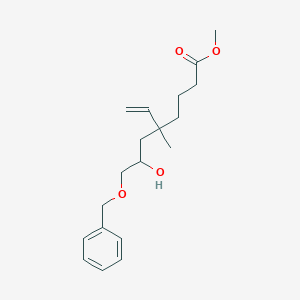 Methyl 8-(benzyloxy)-5-ethenyl-7-hydroxy-5-methyloctanoate