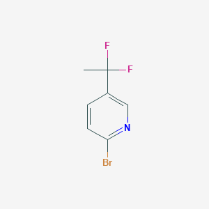 molecular formula C7H6BrF2N B1526930 2-Bromo-5-(1,1-difluoroethyl)pyridine CAS No. 1211521-60-6