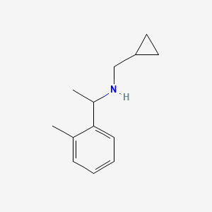 molecular formula C13H19N B15269337 (Cyclopropylmethyl)[1-(2-methylphenyl)ethyl]amine 