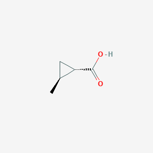 molecular formula C5H8O2 B152694 trans-2-Methylcyclopropanecarboxylic acid CAS No. 6202-94-4