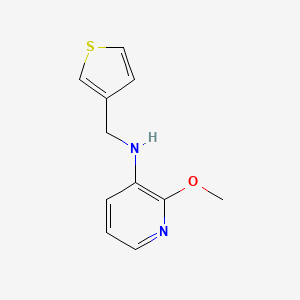 molecular formula C11H12N2OS B15269404 2-methoxy-N-(thiophen-3-ylmethyl)pyridin-3-amine 