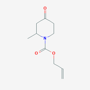 molecular formula C10H15NO3 B1526942 Allyl 2-methyl-4-oxopiperidine-1-carboxylate CAS No. 849928-31-0