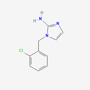molecular formula C10H10ClN3 B15269456 1-[(2-chlorophenyl)methyl]-1H-imidazol-2-amine CAS No. 1183802-80-3