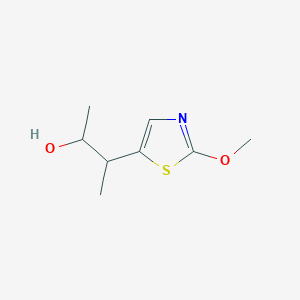 molecular formula C8H13NO2S B15269460 3-(2-Methoxy-1,3-thiazol-5-yl)butan-2-ol 